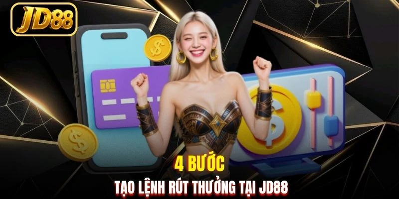 4 bước tạo lệnh rút thưởng tại JD88
